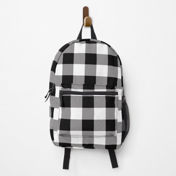 Item preview, White and Black Buffalo plaid lumberjack plaid designed and sold by BLMcreations.