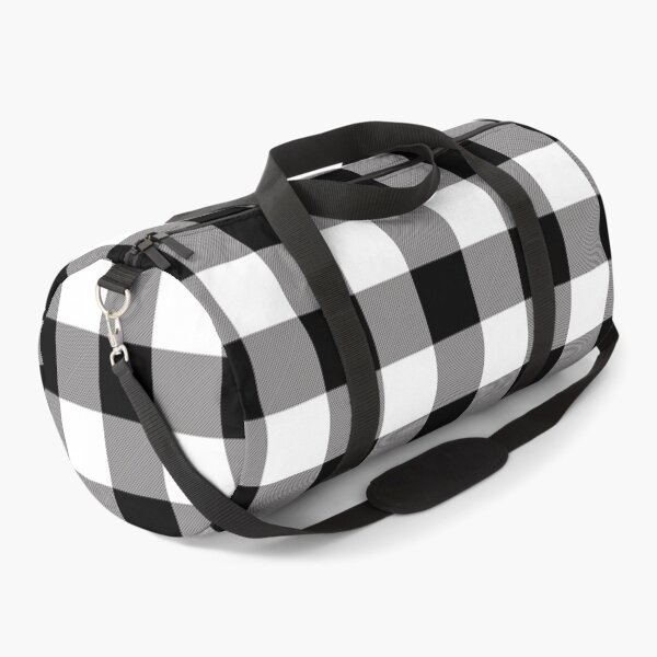 Item preview, White and Black Buffalo plaid lumberjack plaid designed and sold by BLMcreations.
