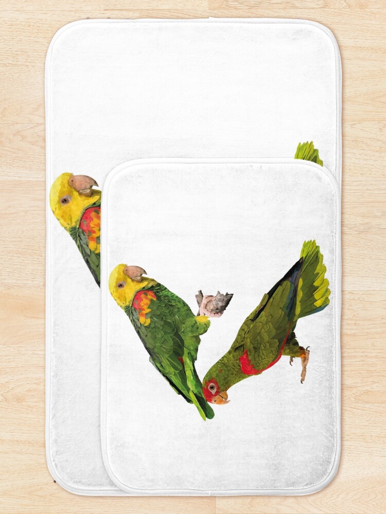 Thumbnail 5 of 6, Bath Mat, Parrots designed and sold by obscurite.