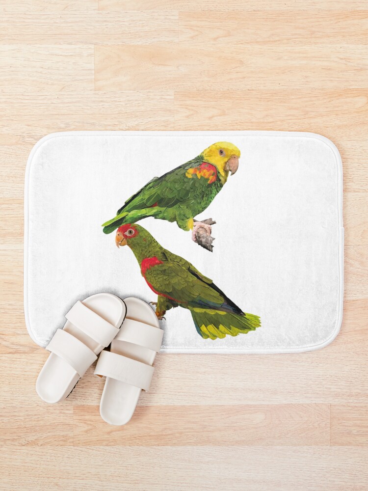 Thumbnail 1 of 6, Bath Mat, Parrots designed and sold by obscurite.
