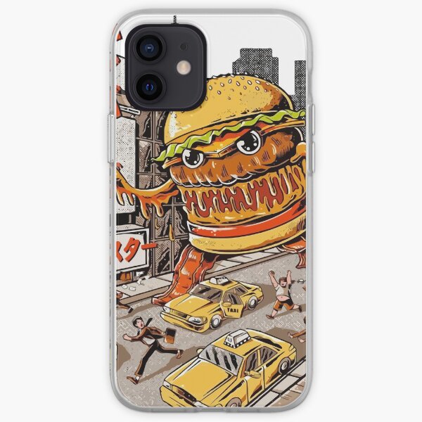 Etiqueta de hamburguesa esencial Funda blanda para iPhone