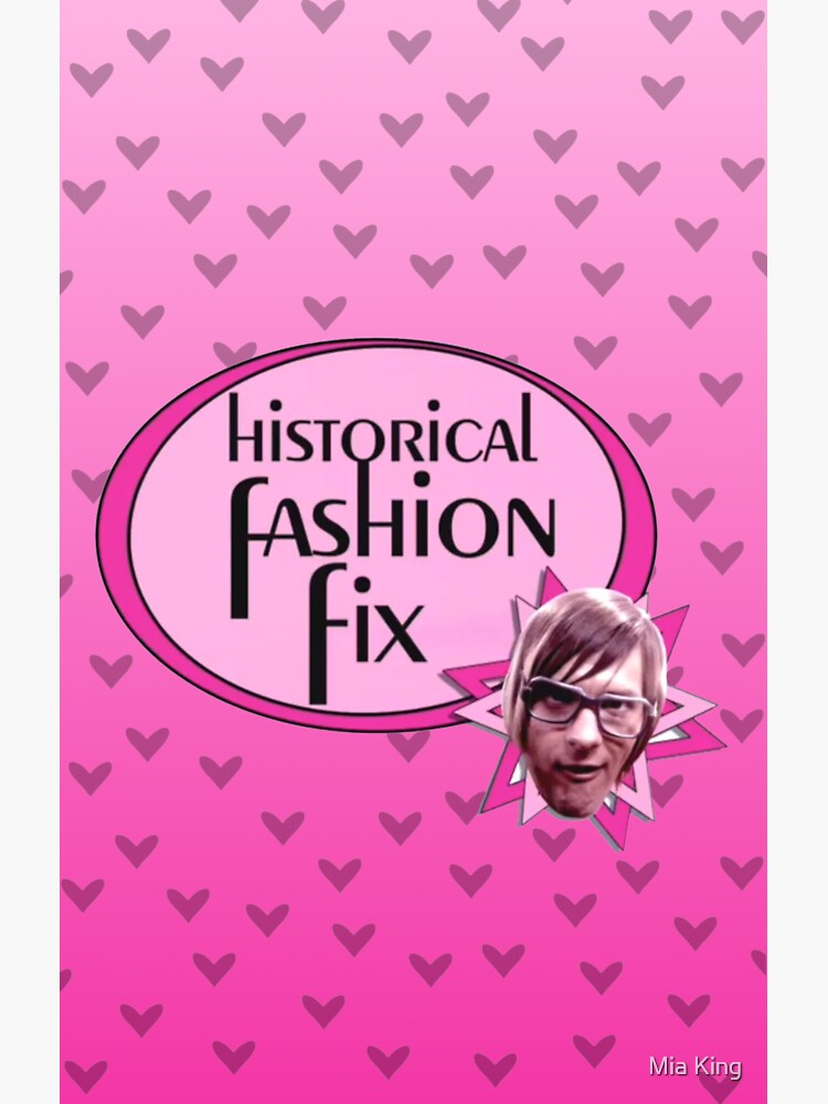 "Historical Fashion Fix" Sticker for Sale by mythicalsm0sh Redbubble