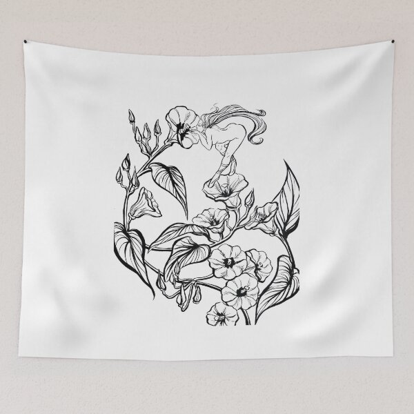 Item preview, Morning Glory, Turbina corymbosa designed and sold by MargTheArtist.
