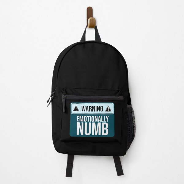Item preview, Funny warning sign: Emotionally numb designed and sold by DeliriousSteve.