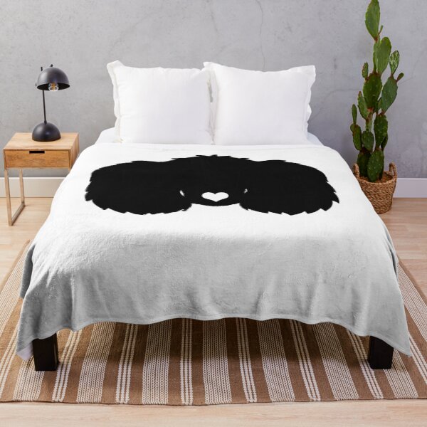 Item preview, funny poodle face heart dog black   designed and sold by alaechamlal.