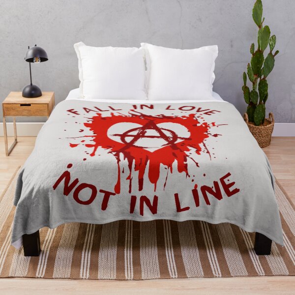 Item preview, Fall In Love Not In Line - Anarchist, Graffiti, Art designed and sold by SpaceDogLaika.