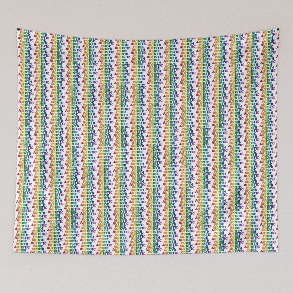 Item preview, Autistic Pride Month Rainbow Lettering designed and sold by autisticcreator.