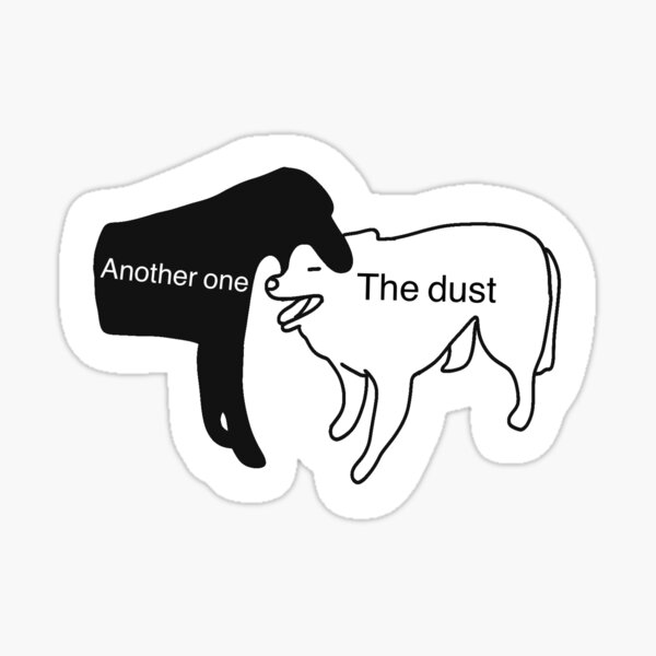 Another one bites the dust Sticker for Sale by Stickkersbys