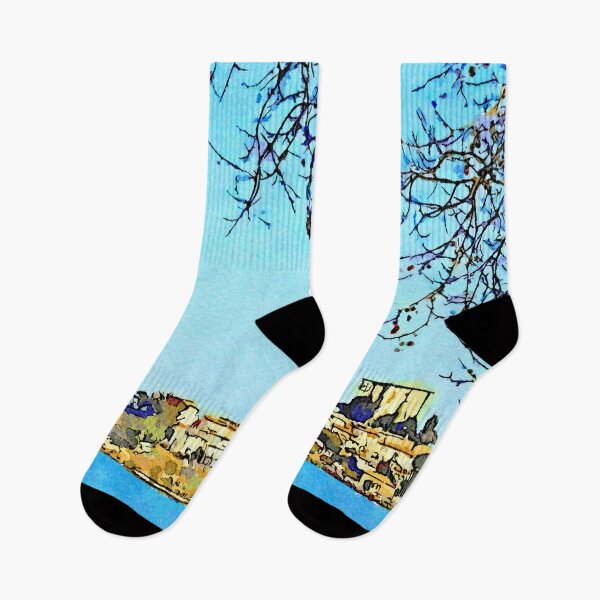 Item preview, Bracciano: landcsape with lake and Anguillara village designed and sold by Giuseppe Cocco.