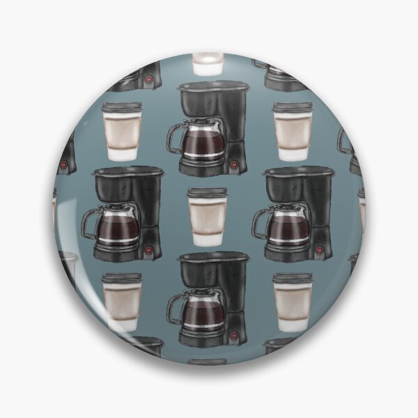 Item preview, Coffee Pot and Paper Cup - Blue Grey designed and sold by HB Loves Crafts.