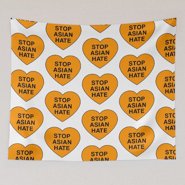 Item preview, stop asian hate heart designed and sold by pikafelix.