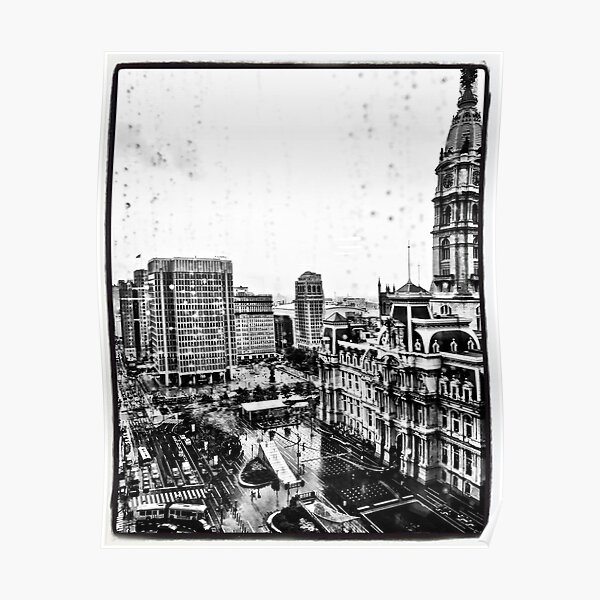 Rainy Day in Philadelphia Poster