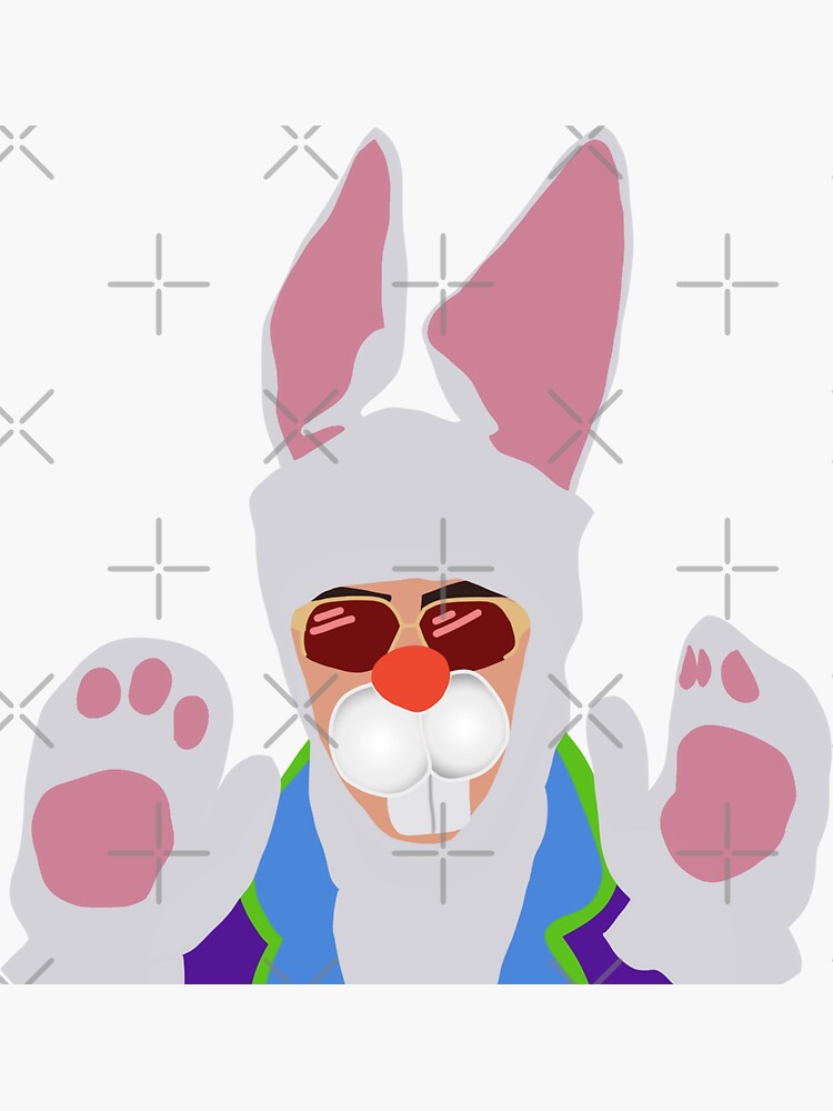 "Hey Honey Bunnies Robert Downey Jr." Sticker for Sale by kylasampson Redbubble