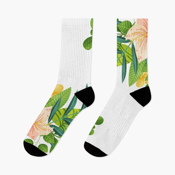 Item preview,  Tropical Plants, Flowers and Leaves Pattern designed and sold by RomeoSketches.