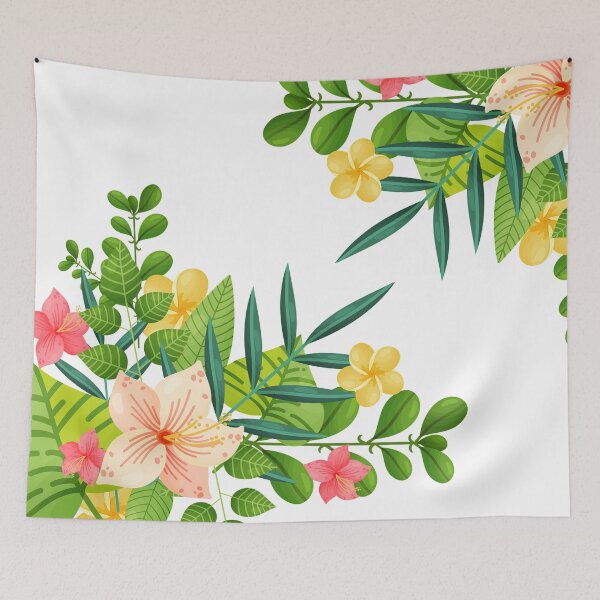 Item preview,  Tropical Plants, Flowers and Leaves Pattern designed and sold by RomeoSketches.