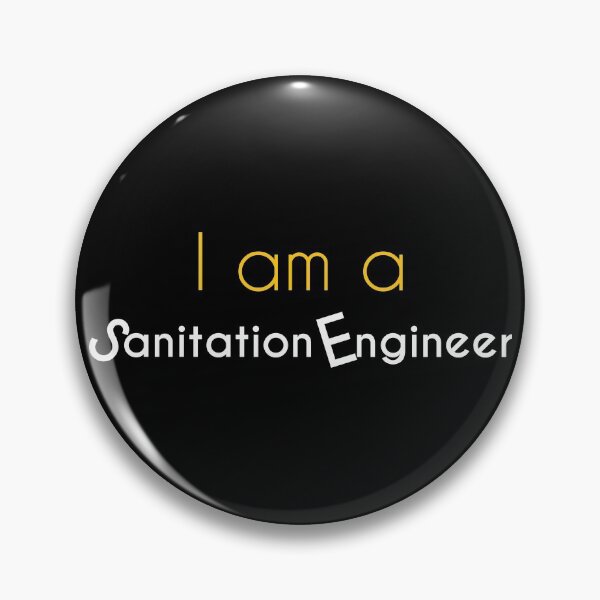 Item preview, sanitation engineer designed and sold by MHDesignstore.