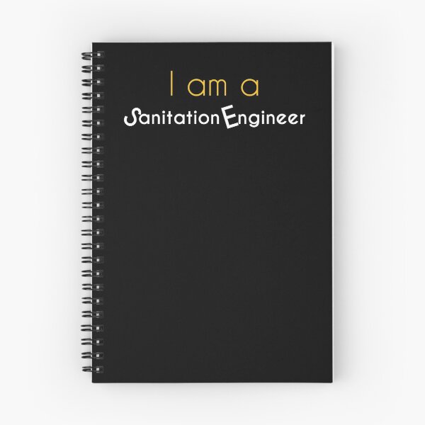 Item preview, sanitation engineer designed and sold by MHDesignstore.