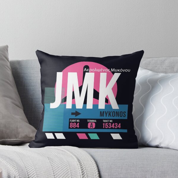 Item preview, Mykonos, Greece (JMK) Airport Code Baggage Tag designed and sold by SLAG-Creative.
