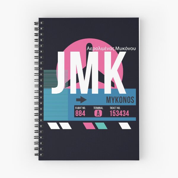 Item preview, Mykonos, Greece (JMK) Airport Code Baggage Tag designed and sold by SLAG-Creative.