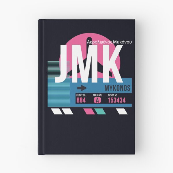 Item preview, Mykonos, Greece (JMK) Airport Code Baggage Tag designed and sold by SLAG-Creative.