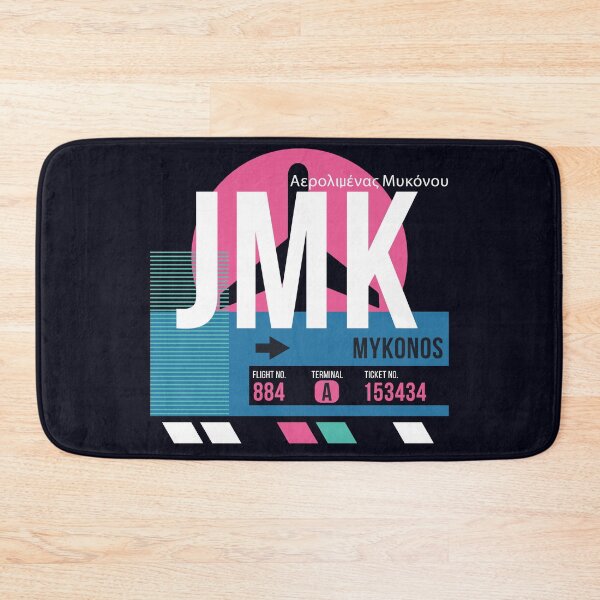 Item preview, Mykonos, Greece (JMK) Airport Code Baggage Tag designed and sold by SLAG-Creative.