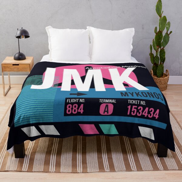 Item preview, Mykonos, Greece (JMK) Airport Code Baggage Tag designed and sold by SLAG-Creative.