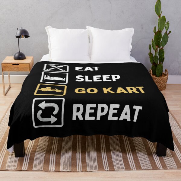 Item preview, Eat Sleep Go Kart Repeat designed and sold by Zeevla.