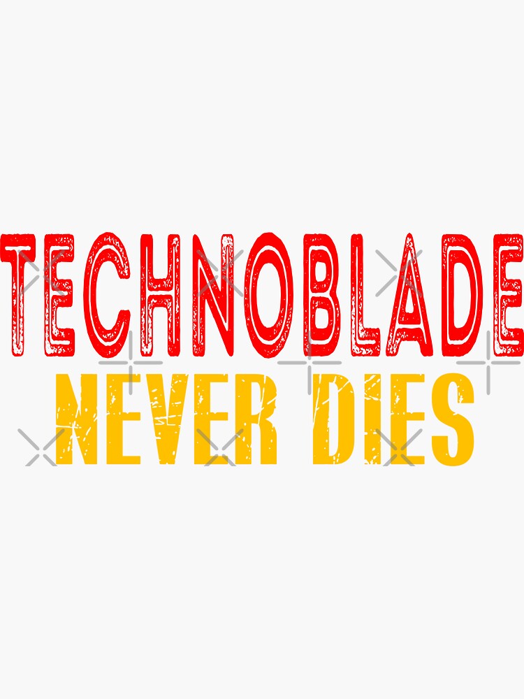 technoblade logo  Sticker for Sale by Angelicaves