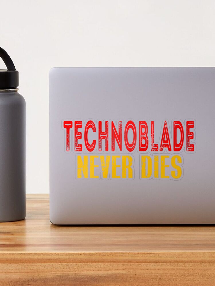 technoblade logo  Sticker for Sale by Angelicaves