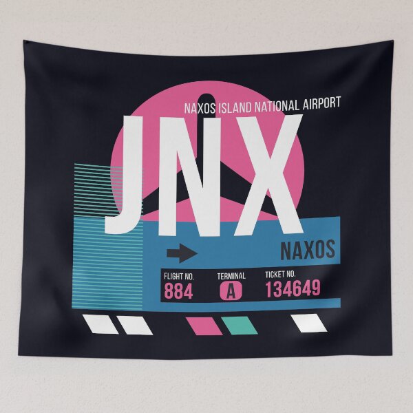 Item preview, Naxos, Greence (JNX) Airport Code Baggage Tag designed and sold by SLAG-Creative.