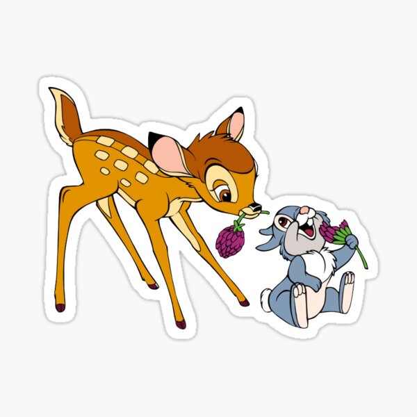 4 Disney 3D Bambi Snow White Thumper Pinocchio Cats Stickers Decals Butterflies