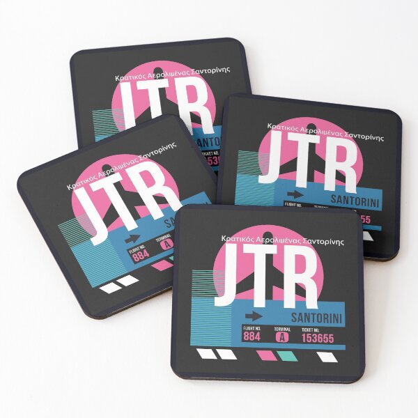 Item preview, Santorini, Greece (JTR) Airport Code Baggage Tag designed and sold by SLAG-Creative.