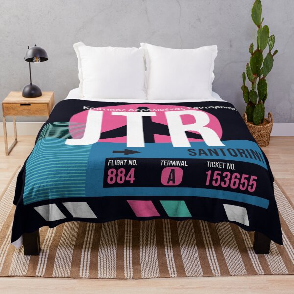 Item preview, Santorini, Greece (JTR) Airport Code Baggage Tag designed and sold by SLAG-Creative.