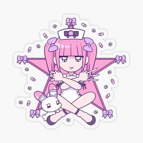 Menhera Chan Yami Kawaii Sticker - Menhera chan Yami kawaii Menhera pink -  Discover & Share GIFs