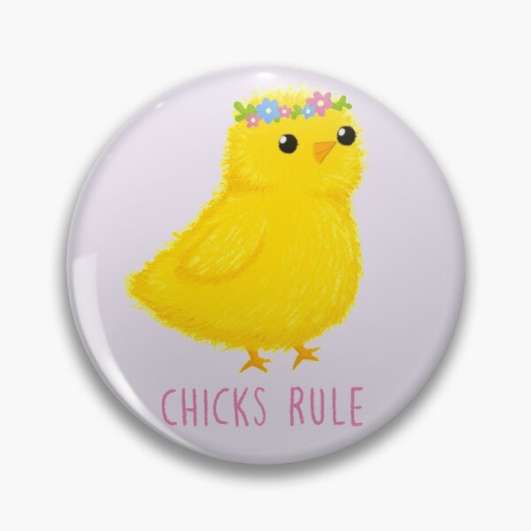 Item preview, Chicks Rule! Cute Fluffy Chick Wearing Flower Crown designed and sold by KaraKingDesign.