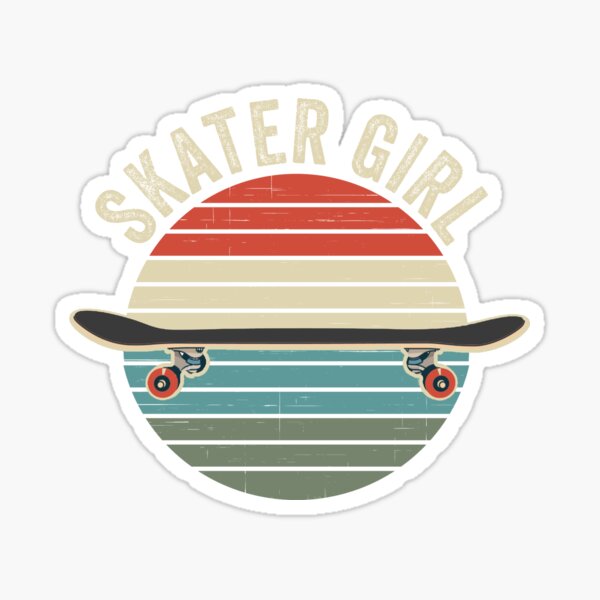 "Skater Girl" Sticker by Tastyle Redbubble