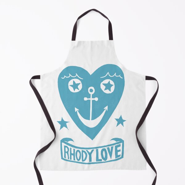 Item preview, Rhody Love in Blue - original linocut design and print designed and sold by PixelPalmer.