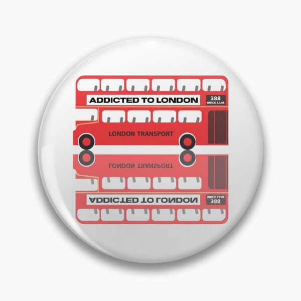 Item preview, Addicted To London Red Double Decker Bus Reflection designed and sold by WhimsicaliTee.