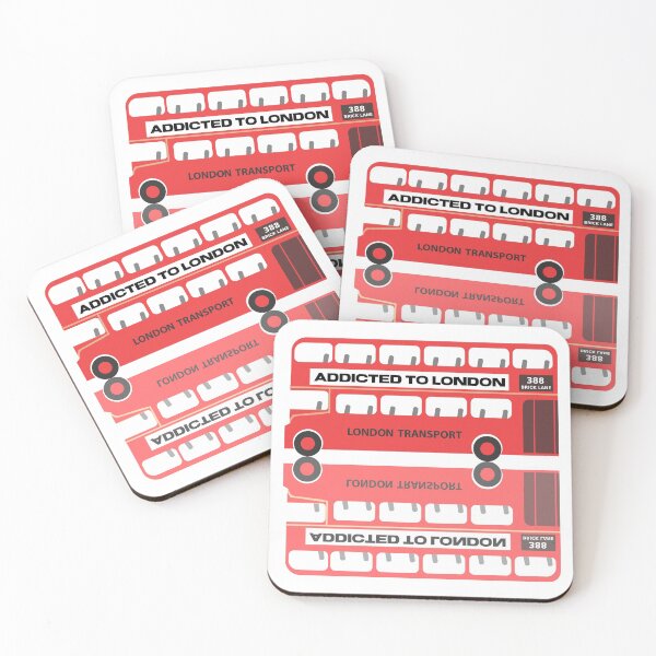 Item preview, Addicted To London Red Double Decker Bus Reflection designed and sold by WhimsicaliTee.