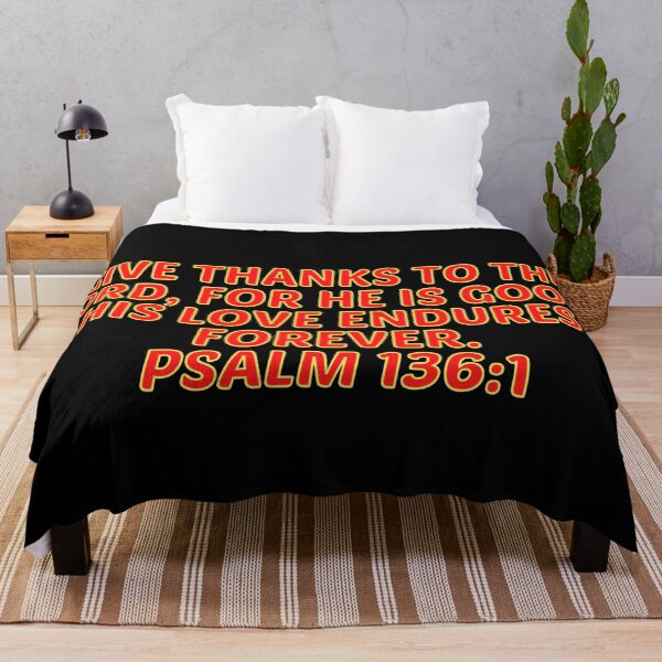 Item preview, Bible Verse Psalm 136:1 designed and sold by Prayingwarrior.