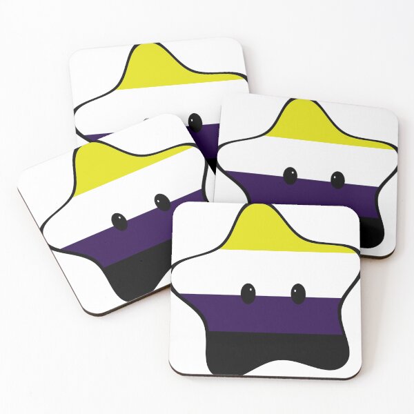 Item preview, Non-Binary Pride Star designed and sold by Enby-Wishes.