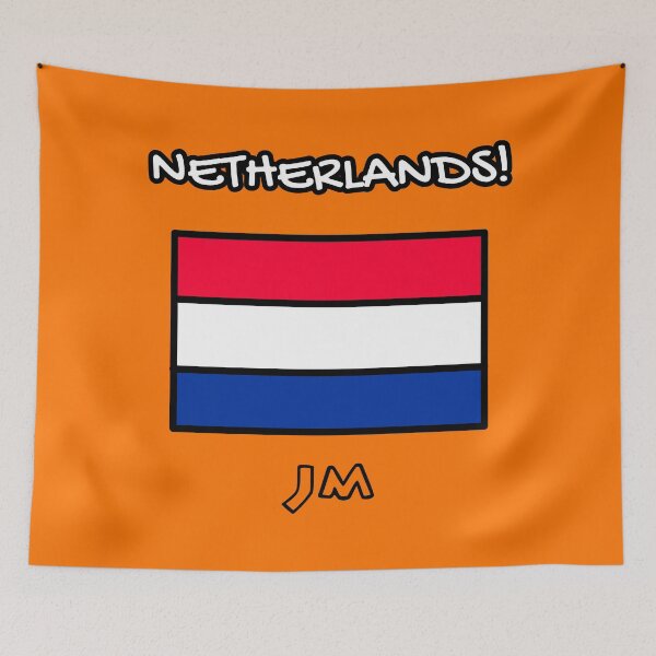 Item preview, Netherlands (Holland) Flag Drawn Orange designed and sold by jesumedina.