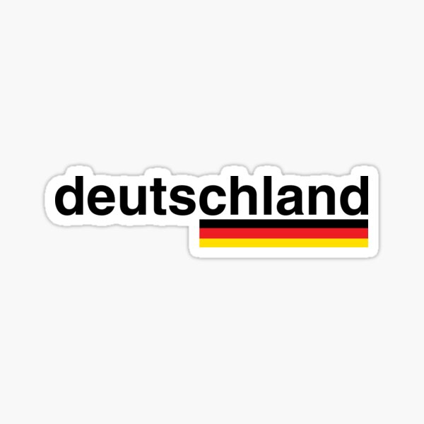 Deutschland Sticker for Sale by NicheBag