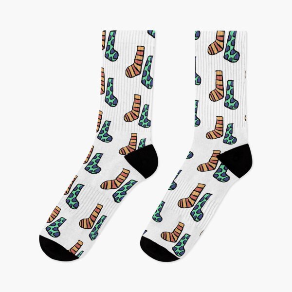 Item preview, Pair of Mismatches Socks designed and sold by wildjellybeans.