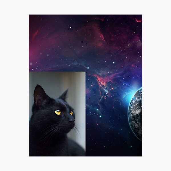 Item preview, cat and planet designed and sold by Helen Enchanted Designs .