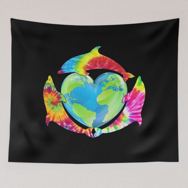 Item preview, Tie dye dolphin designed and sold by tropicprince.