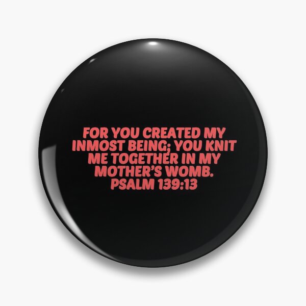 Item preview, Bible Verse Psalm 139:13 designed and sold by Prayingwarrior.