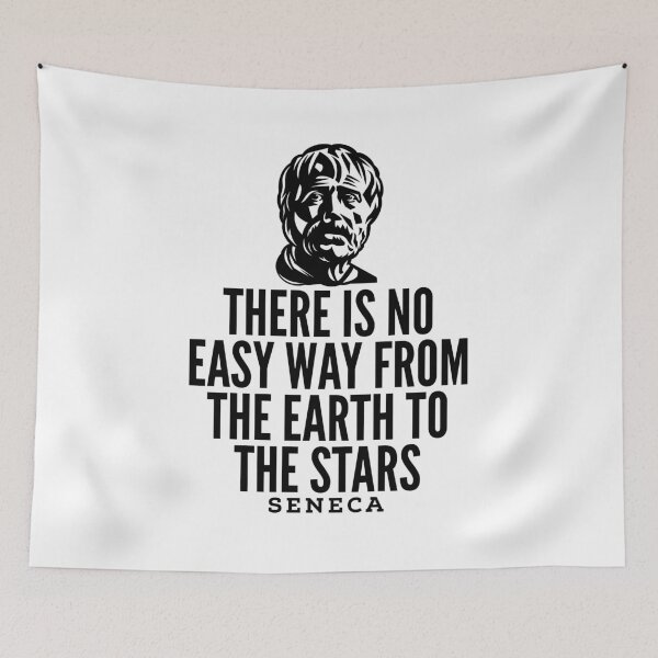 Aperçu de l'œuvre Seneca Quotes - to the Stars créée et vendue par HalpinDesign.