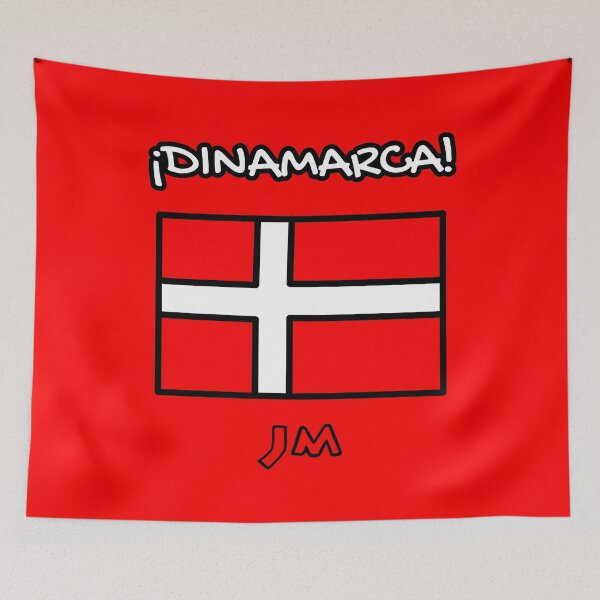 Item preview, Red Drawn Denmark Flag designed and sold by jesumedina.