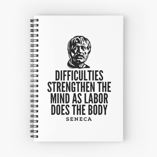 Aperçu de l'œuvre Seneca Quotes - Difficulties créée et vendue par HalpinDesign.